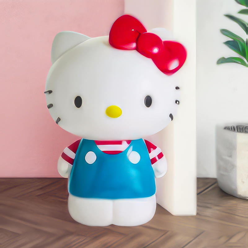 Raskas Hello Kitty -patsas puutarhaan, 50 kg iso ulkoilmaveistos